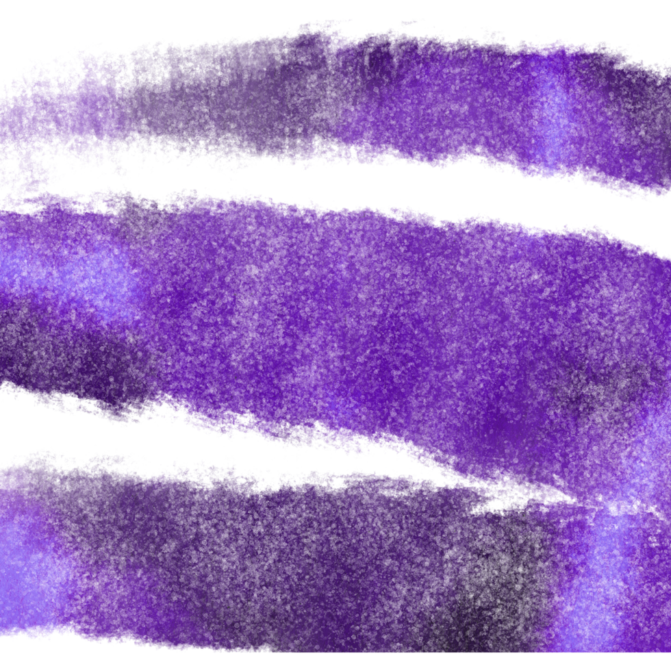 Purple brush stroke shifting from gritty to soft watercolor washes png