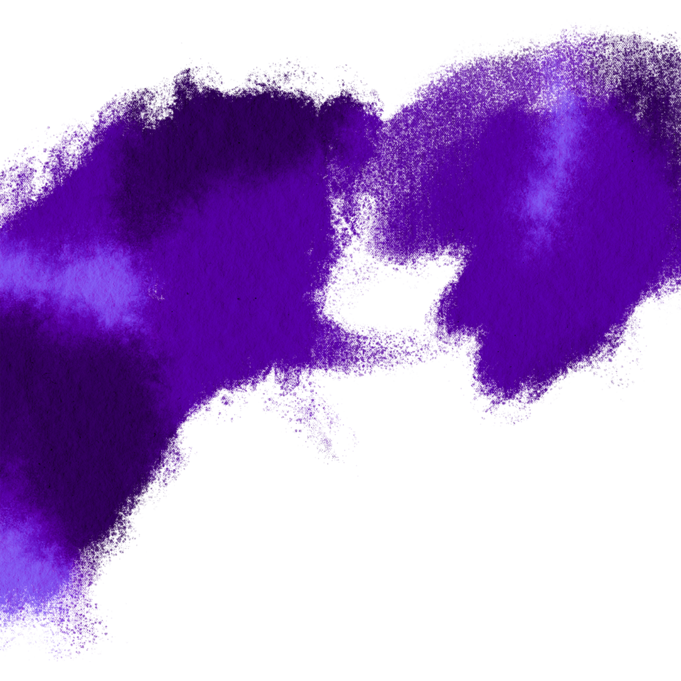 Textured Purple stroke blending into fluid watercolor washes png