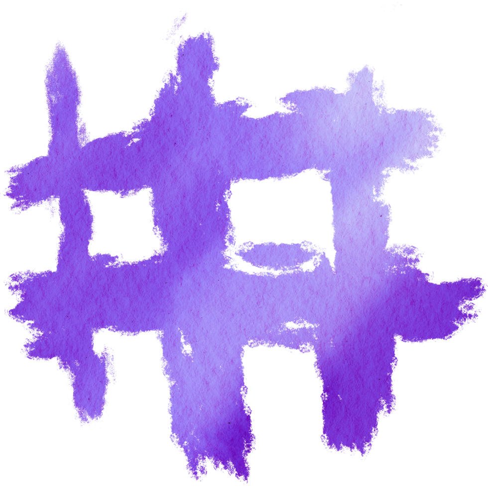 Purple stroke dissolving into soft watercolor tones png