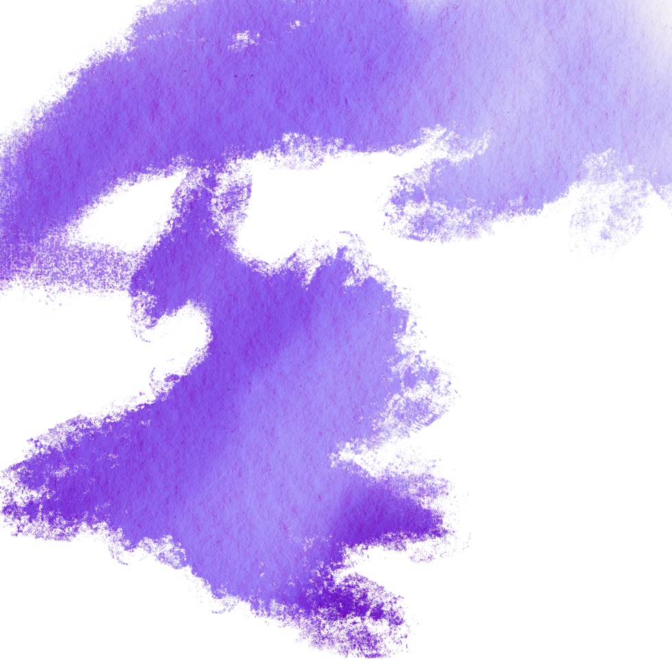 A textured Purple stroke transitioning into smooth watercolor gradients png