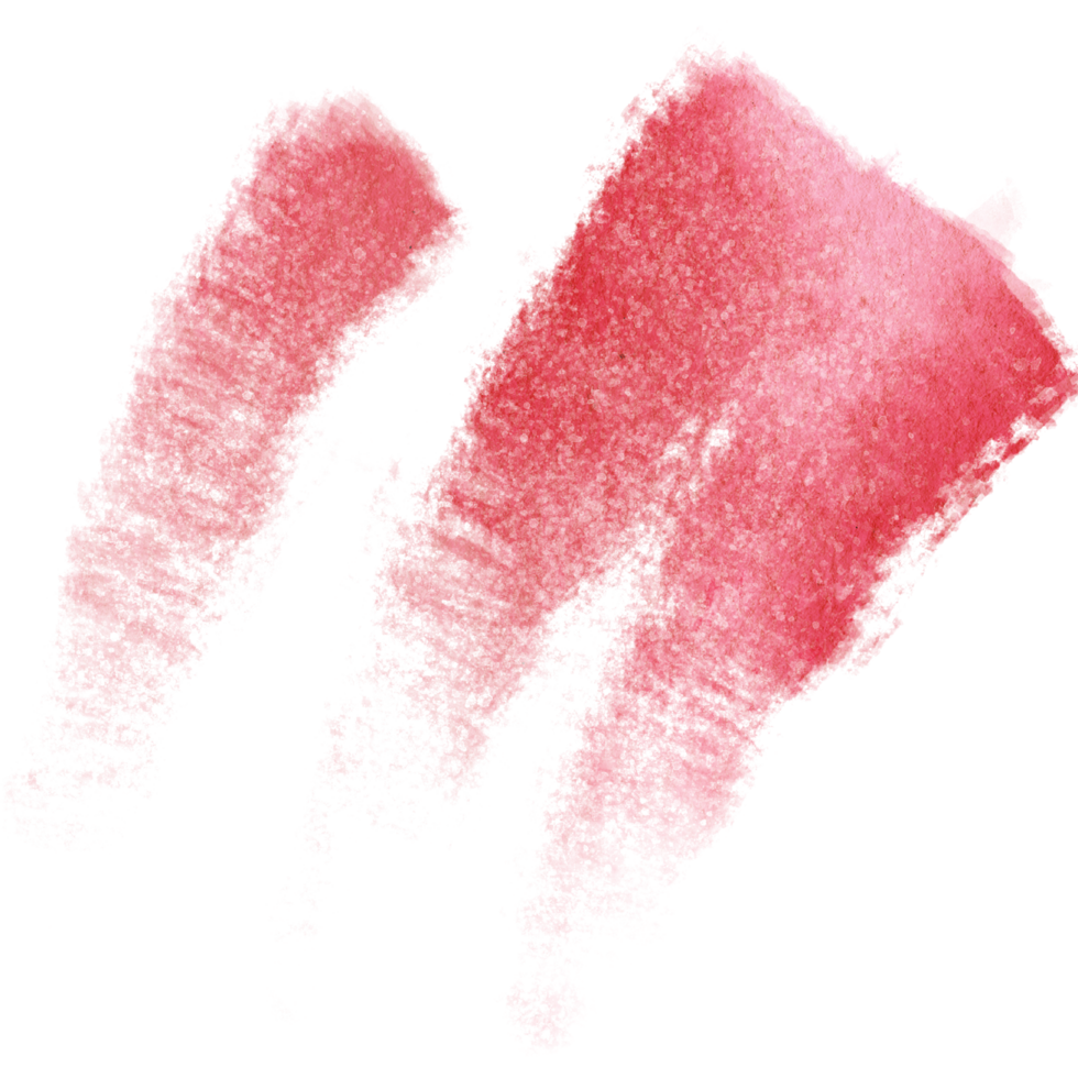 A bold Red brush stroke with rugged grunge textures and a soft watercolor effect png