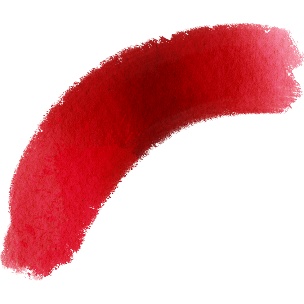 A bold Red brush stroke with raw grunge textures and a soft finish png