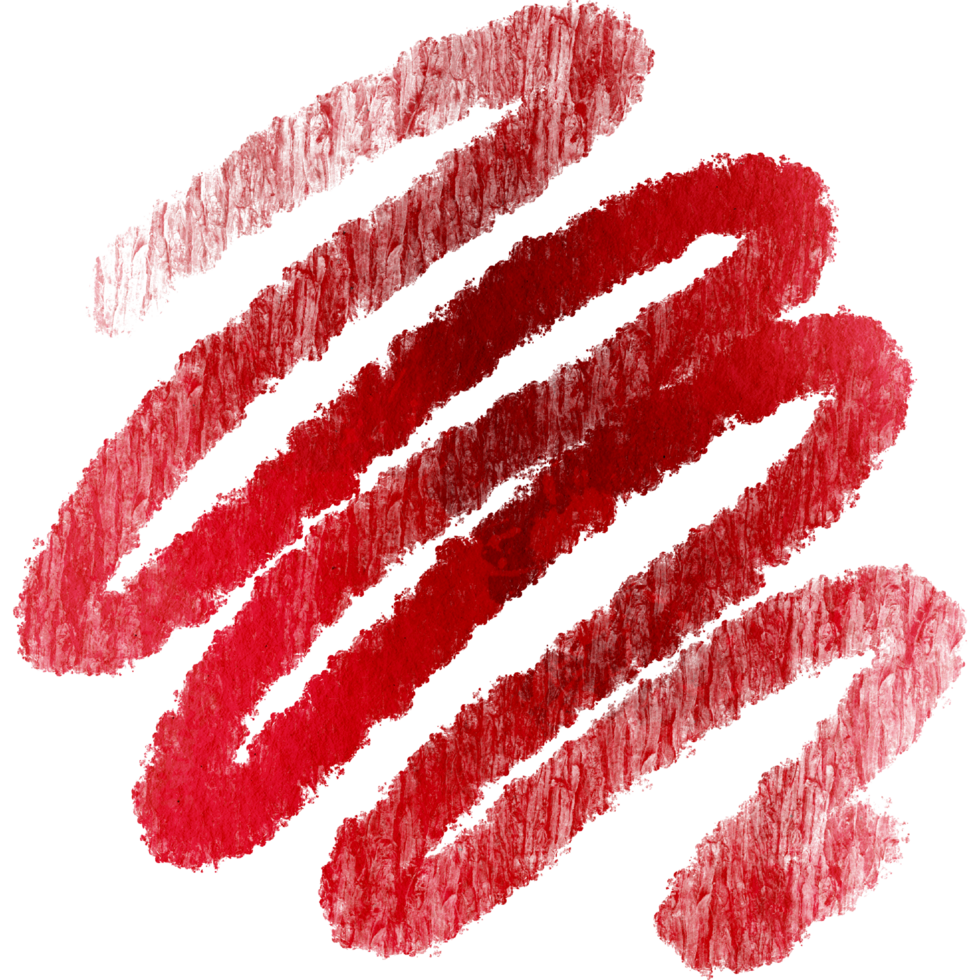 A rugged Red brush stroke with raw grunge textures and subtle watercolor blending png