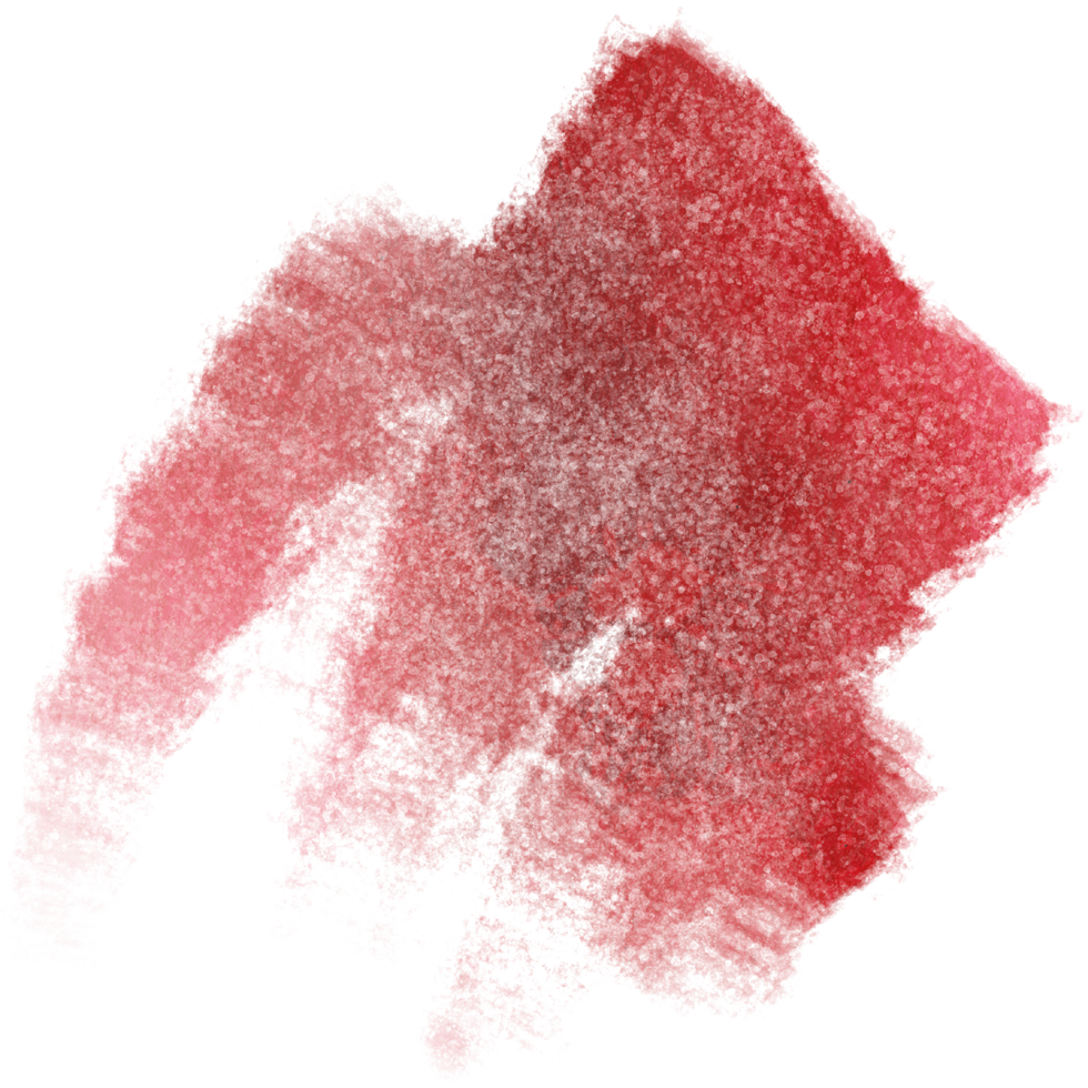 A bold Red watercolor stroke with rugged edges and smooth blending png