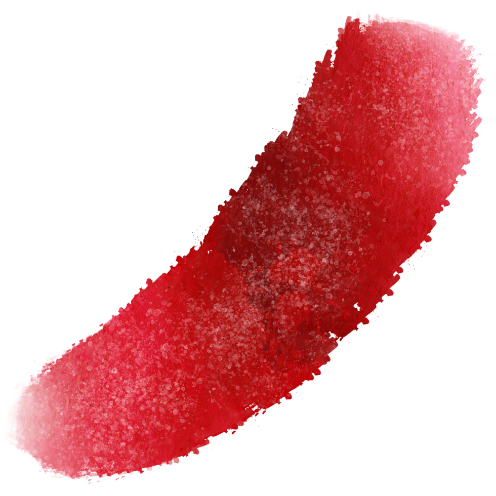A soft Red brush stroke with rugged edges and a smooth watercolor effect png