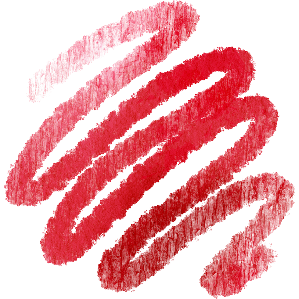 A rough Red brush stroke with subtle grunge textures and smooth blending png