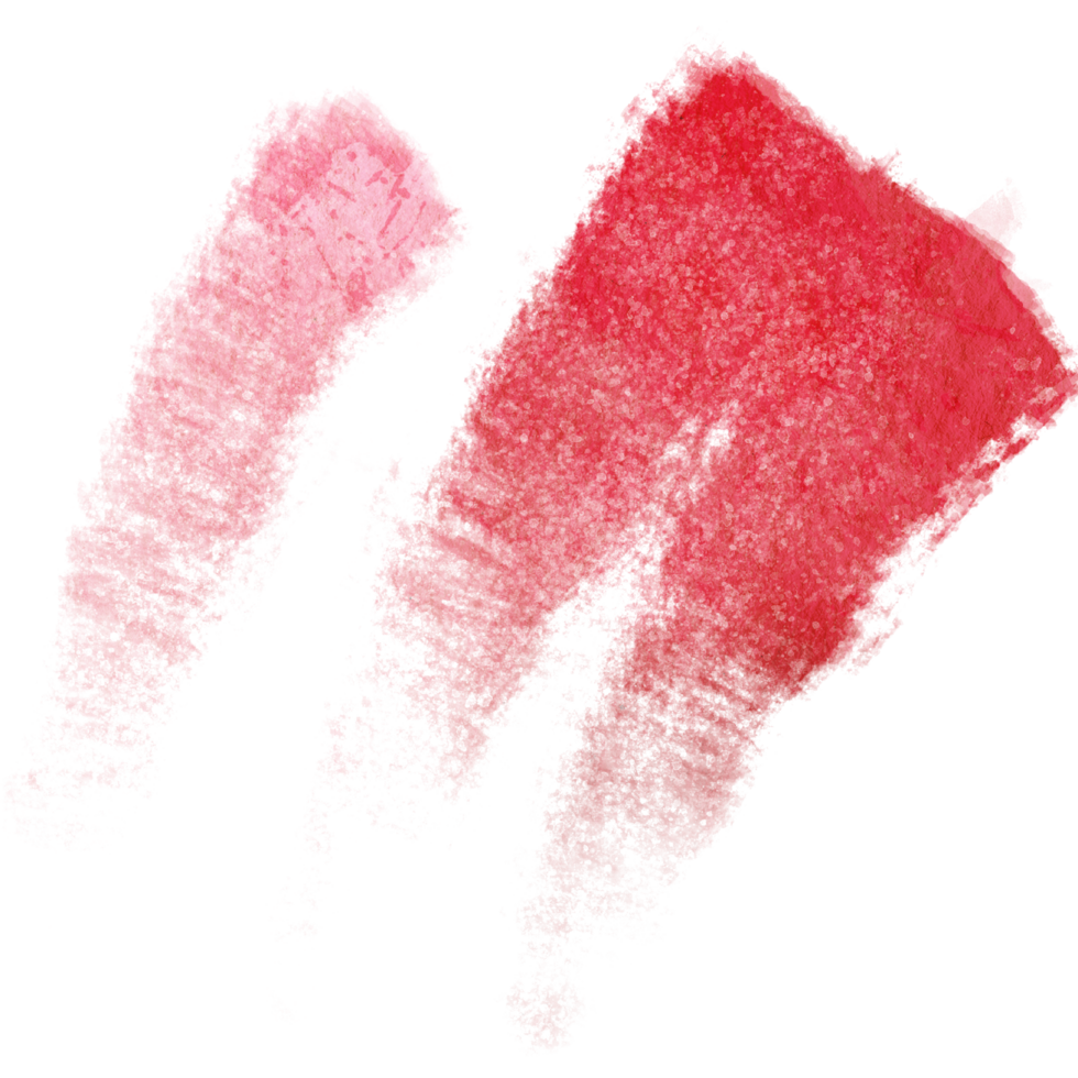 A soft Red brush stroke with rugged textures and a subtle watercolor blend png