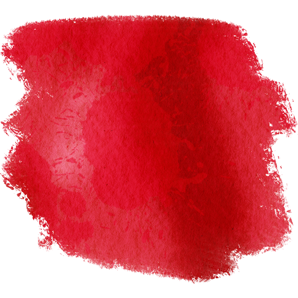 Smooth Red brush stroke with rugged grunge textures and soft blending png