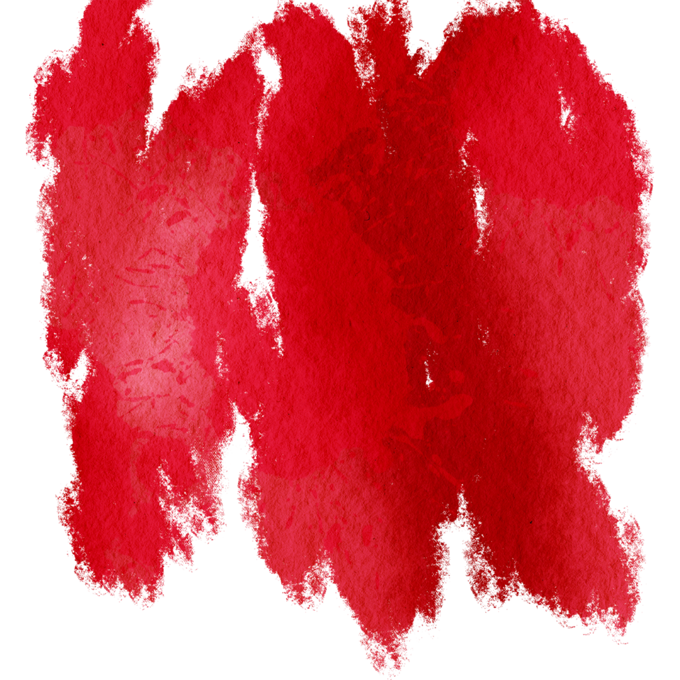 Smooth Red brush stroke with rugged edges and soft blending png