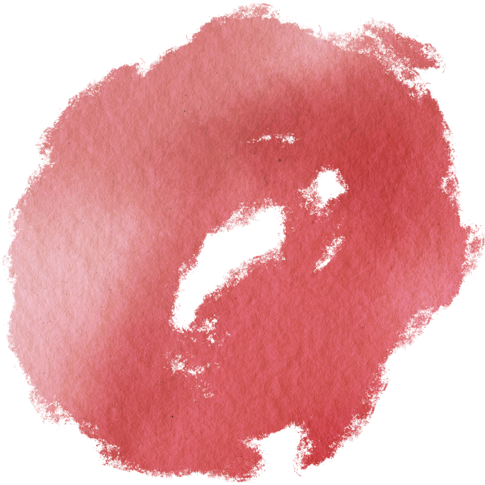 Soft Red watercolor to strokes blending into rugged hand drawn grunge edges png
