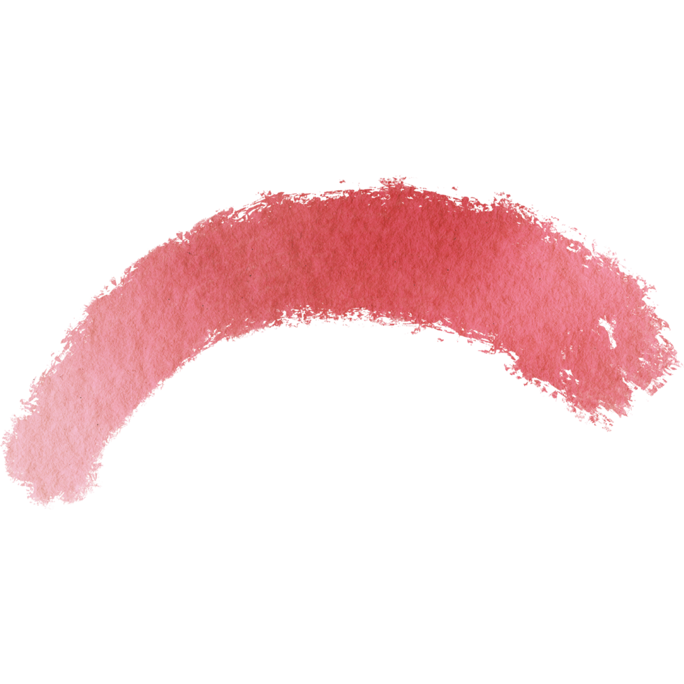 Hand drawn Red watercolor brush strokes fading into raw gritty grunge textures png