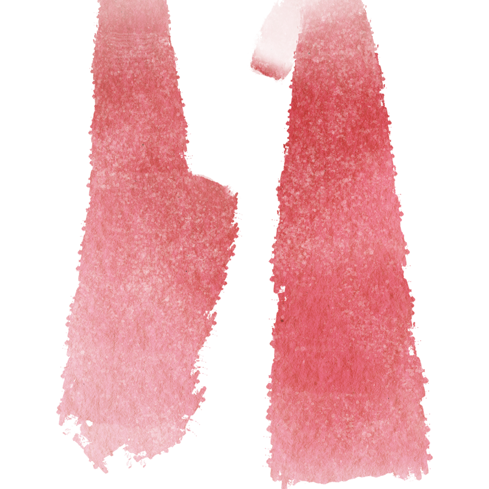 Hand drawn Red watercolor strokes blending into rugged textured grunge marks png