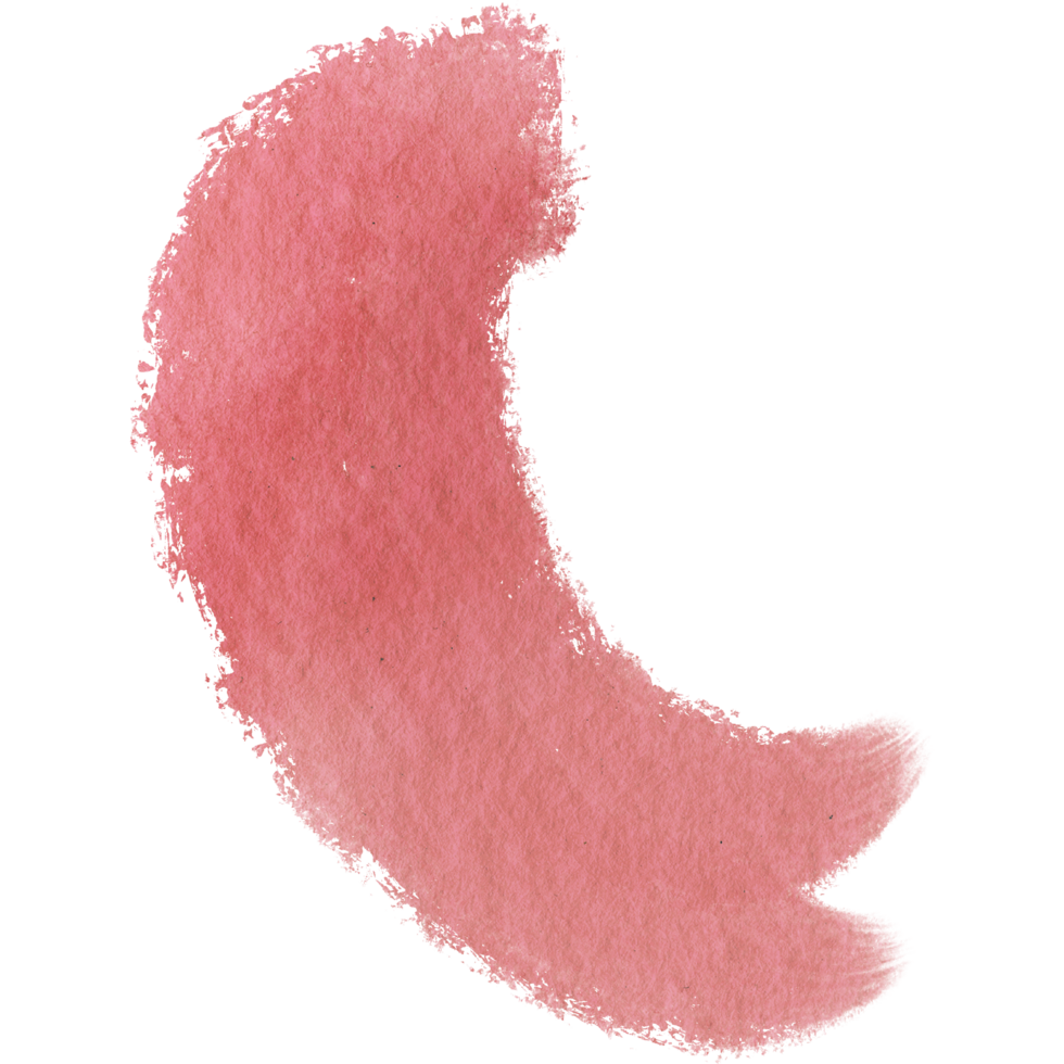 A raw Red watercolor stroke blending into rough textured grunge inspired details png