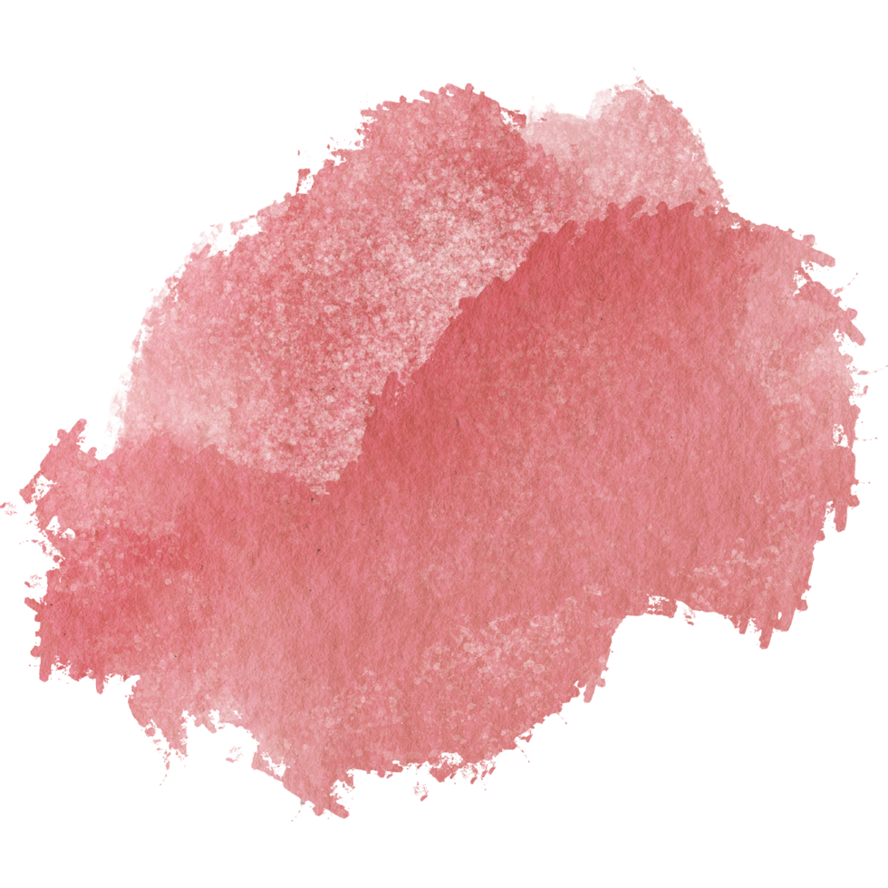 Hand drawn Red watercolor strokes fading into rugged rough grunge effects png
