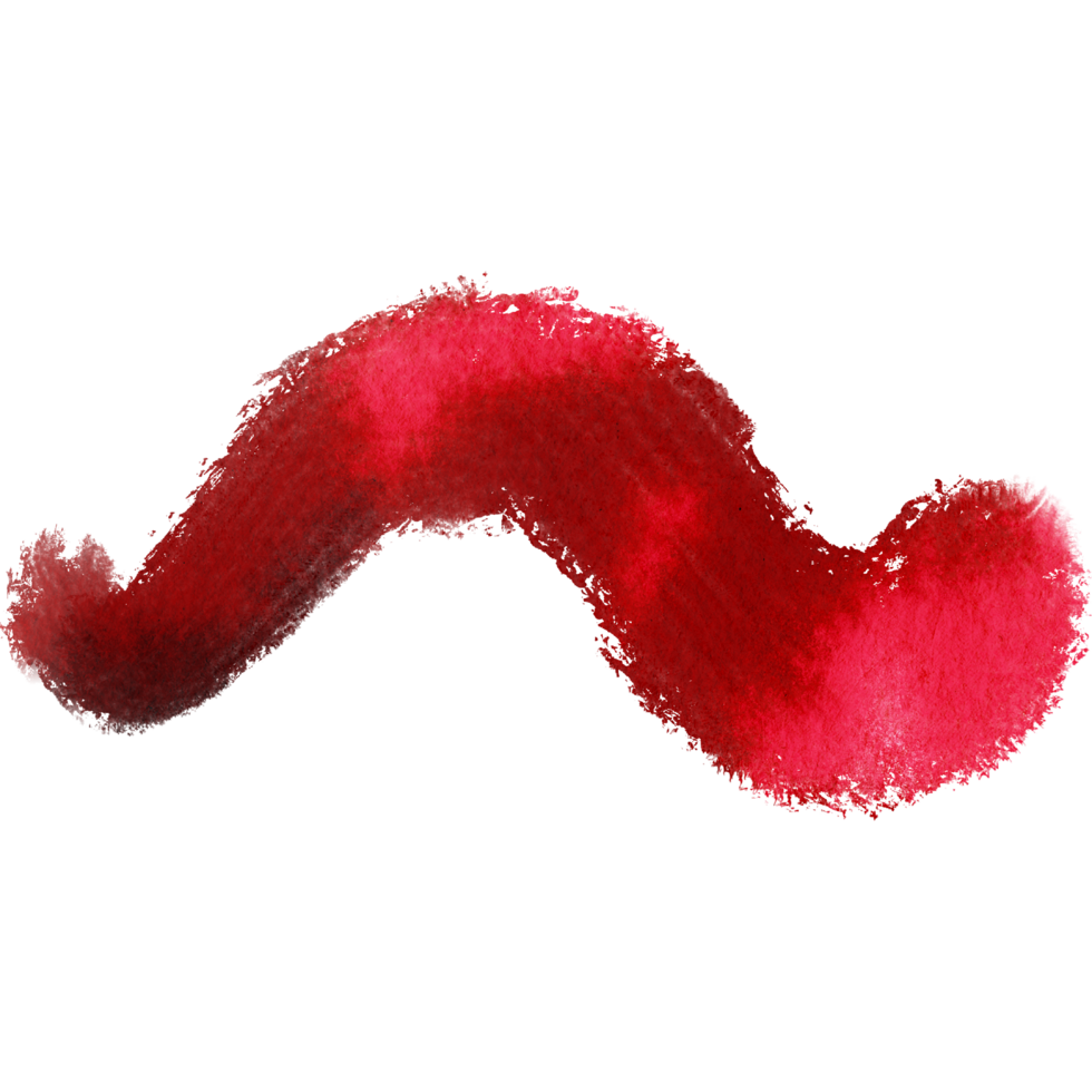 A delicate Red watercolor blending into soft textured grunge inspired accents png
