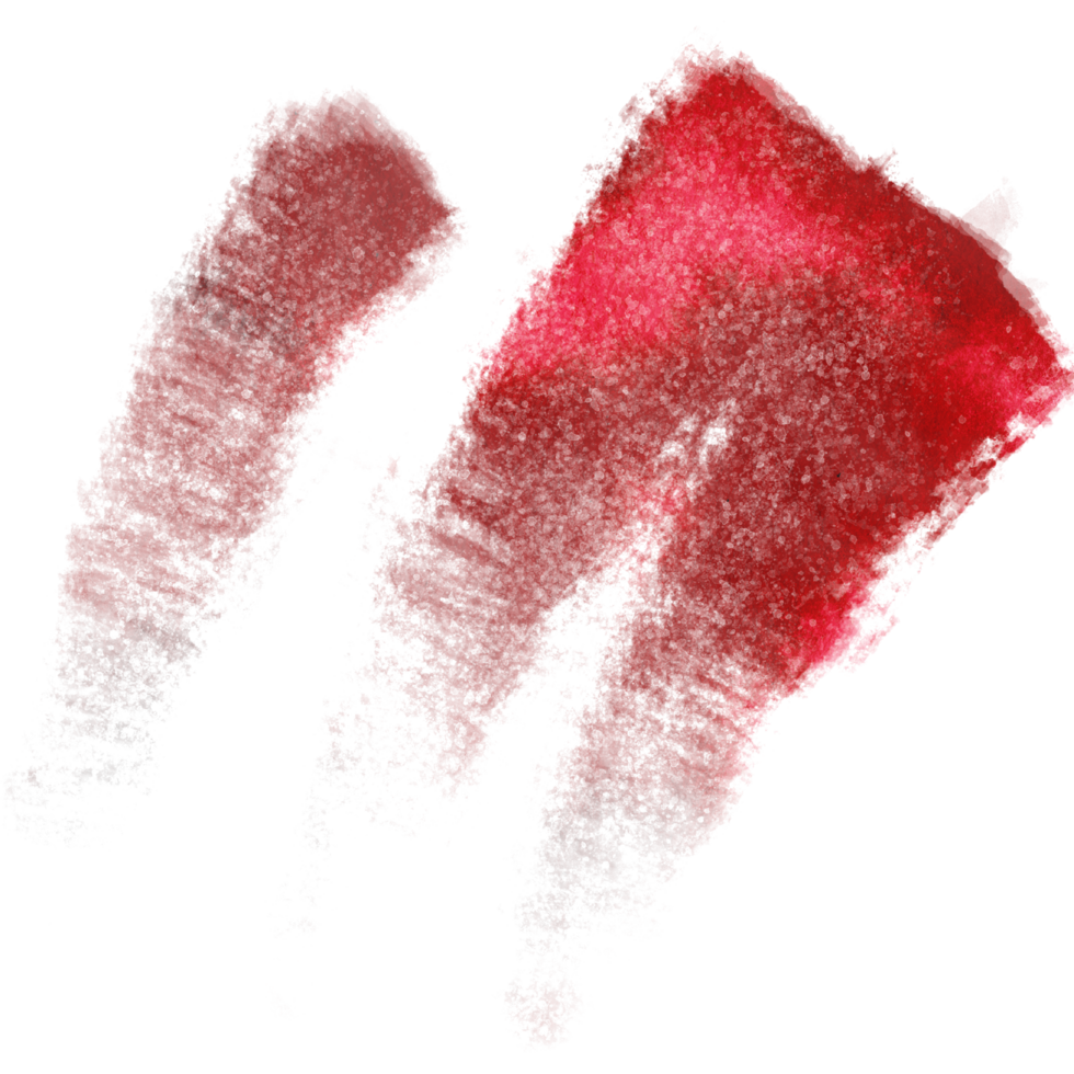 Grungy hand drawn stroke in shades of Red watercolor png