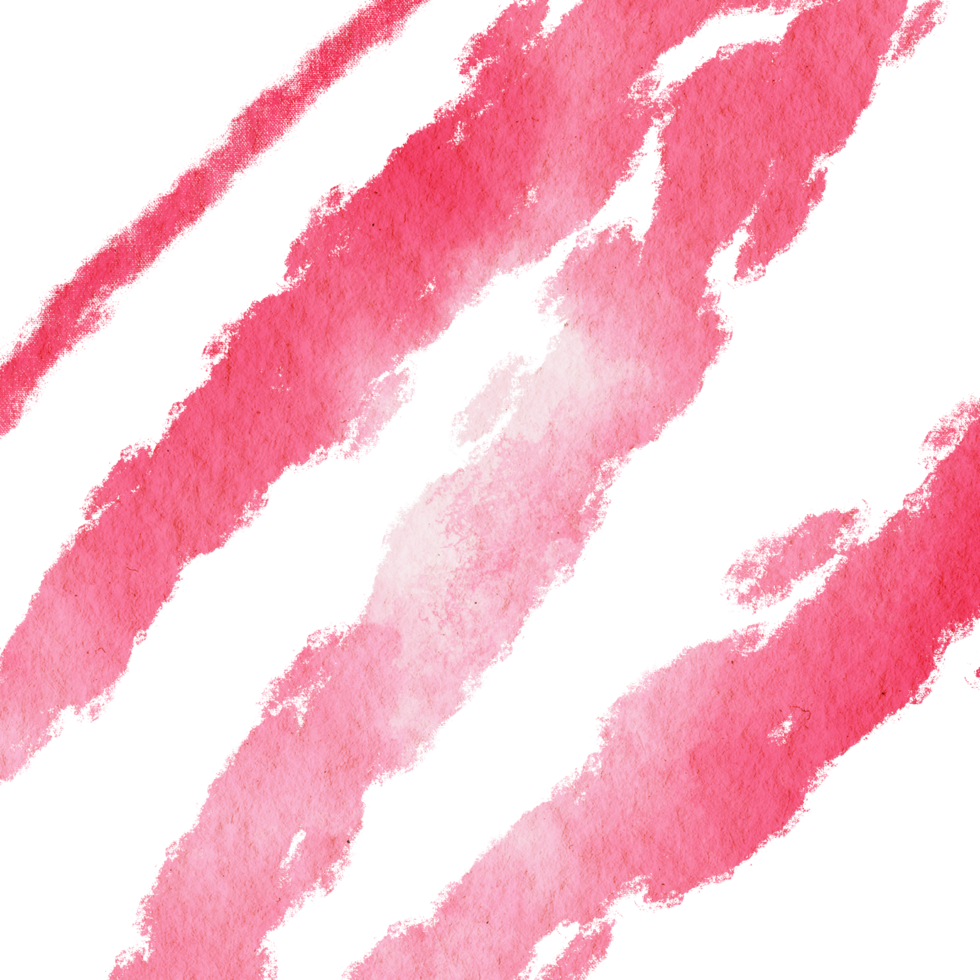 Red stroke with rough edges and seamless watercolor blending png