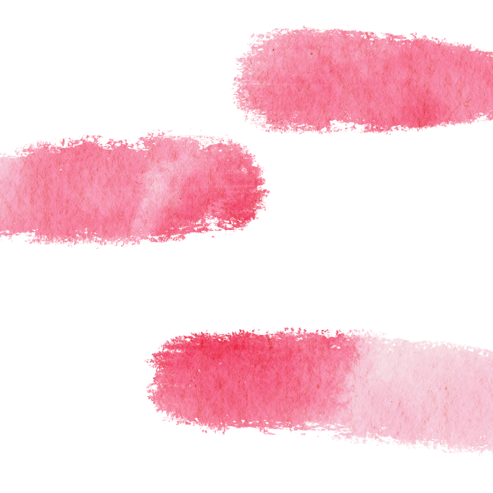 A rugged Red stroke with rough textures blending into soft watercolor gradients png