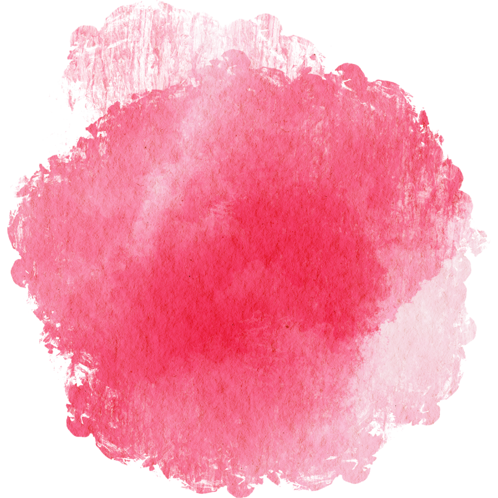 A rugged Red stroke with rough textures blending into fluid watercolor effects png