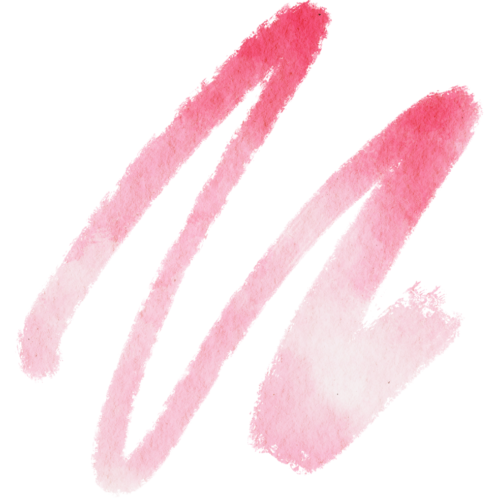 A rough Red stroke merging grunge elements with smooth watercolor transitions png