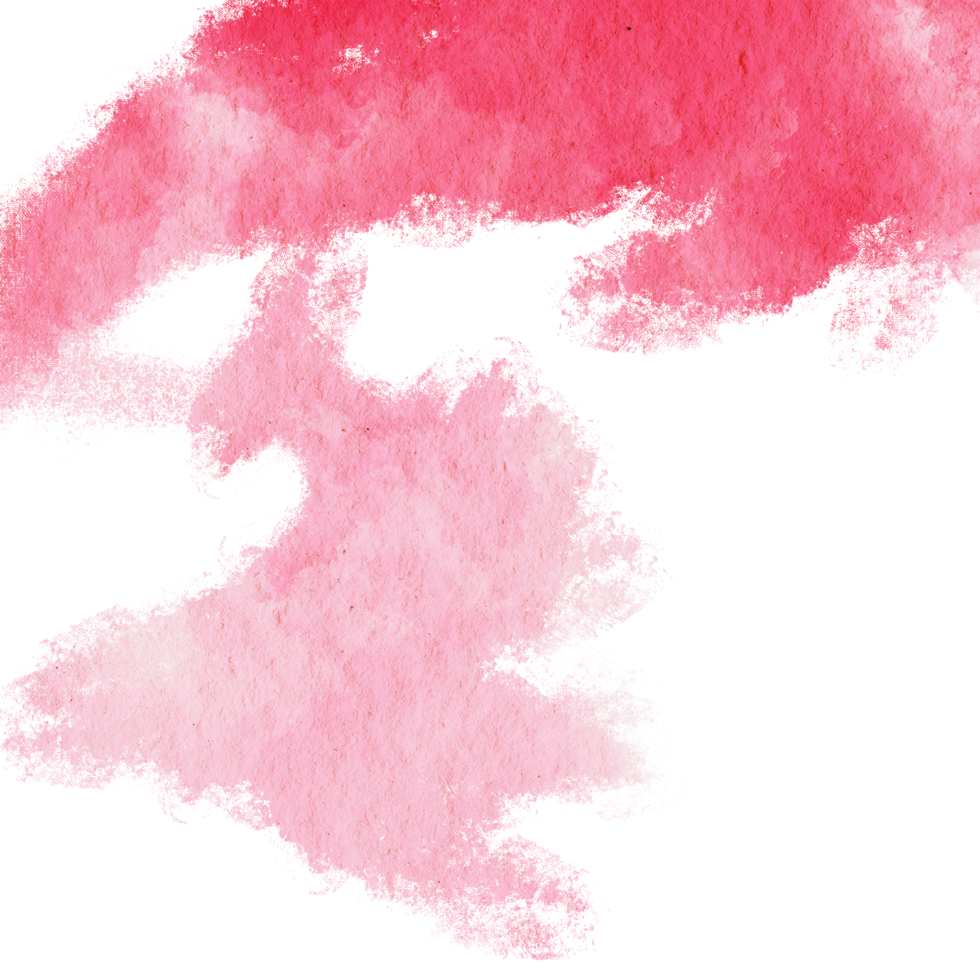 A rough edged Red stroke merging distressed grunge elements with fluid watercolor washes png