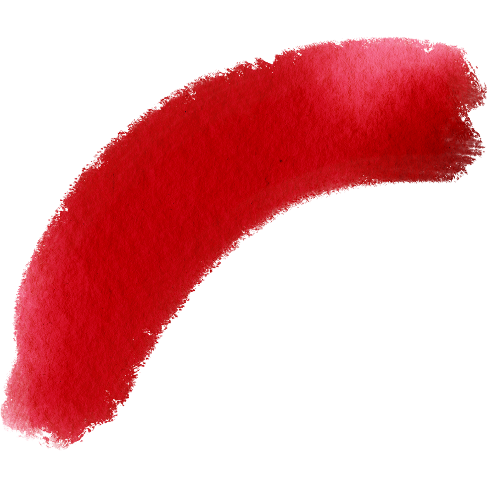 A rough edged Red stroke blending grunge textures with soft watercolor fades png