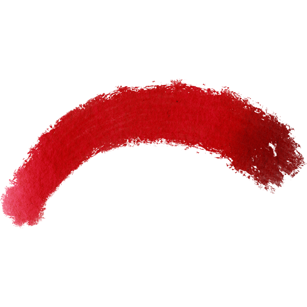 A rough edged Red stroke blending rough textures with smooth watercolor gradients png