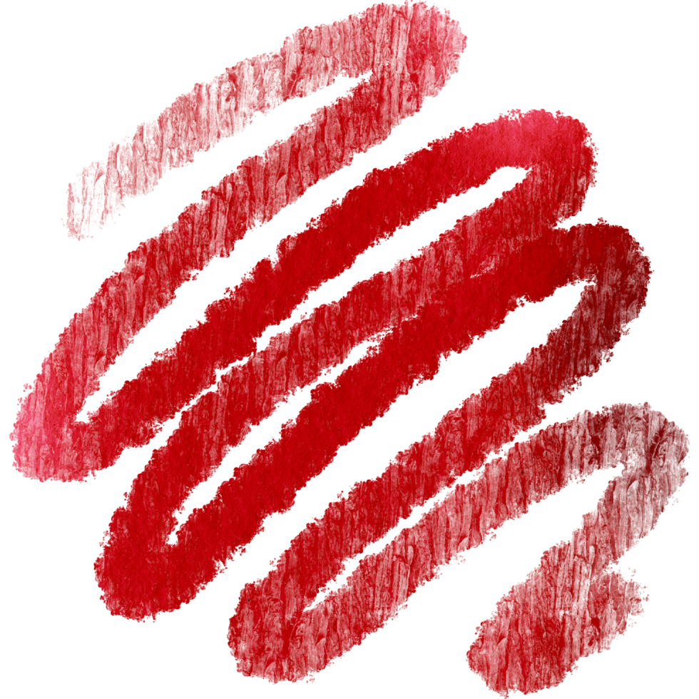 A rough edged Red stroke blending grunge details with smooth watercolor transitions png