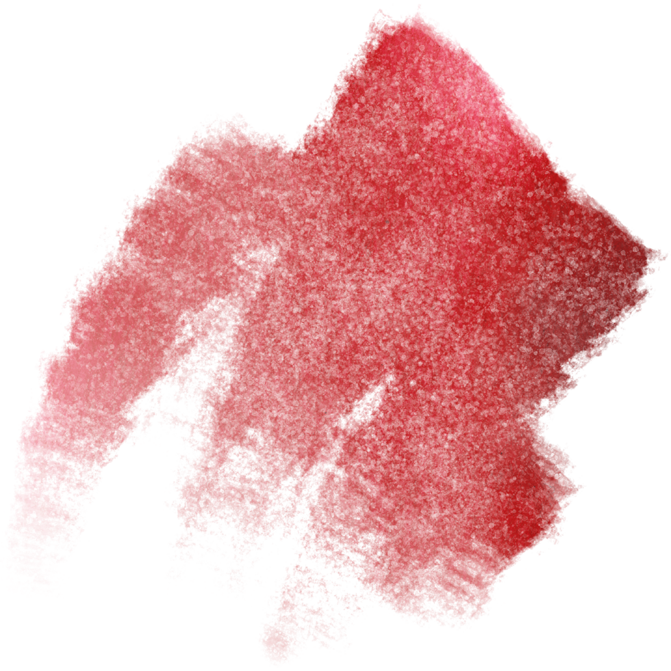 Red stroke blending grunge elements with soft watercolor fades png