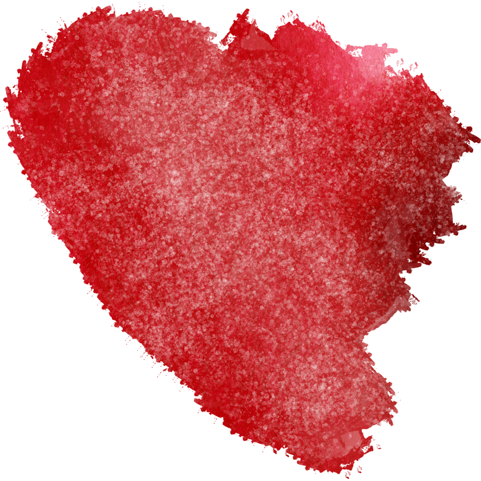 A textured Red brush stroke blending distressed grunge details with smooth watercolor effects png