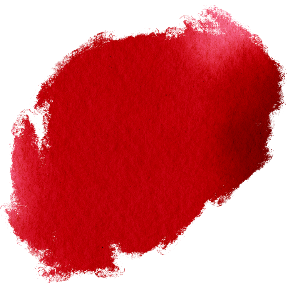 A rugged Red stroke blending rough textures with soft watercolor gradients png