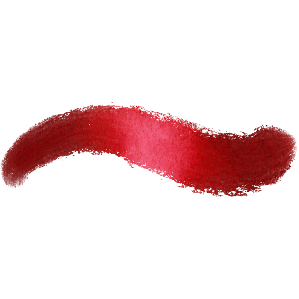 A rough edged Red stroke blending rugged textures with fluid watercolor gradients png