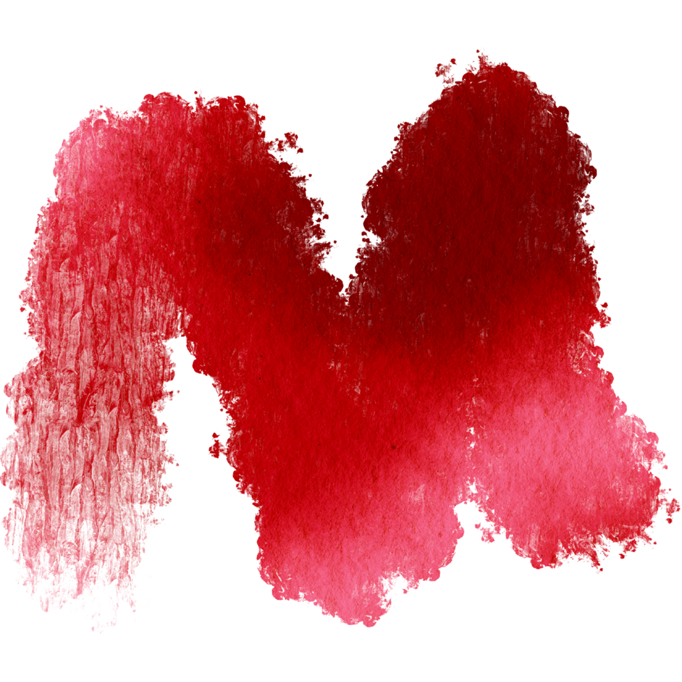A Red stroke combining gritty grunge elements with smooth soft watercolor blends png