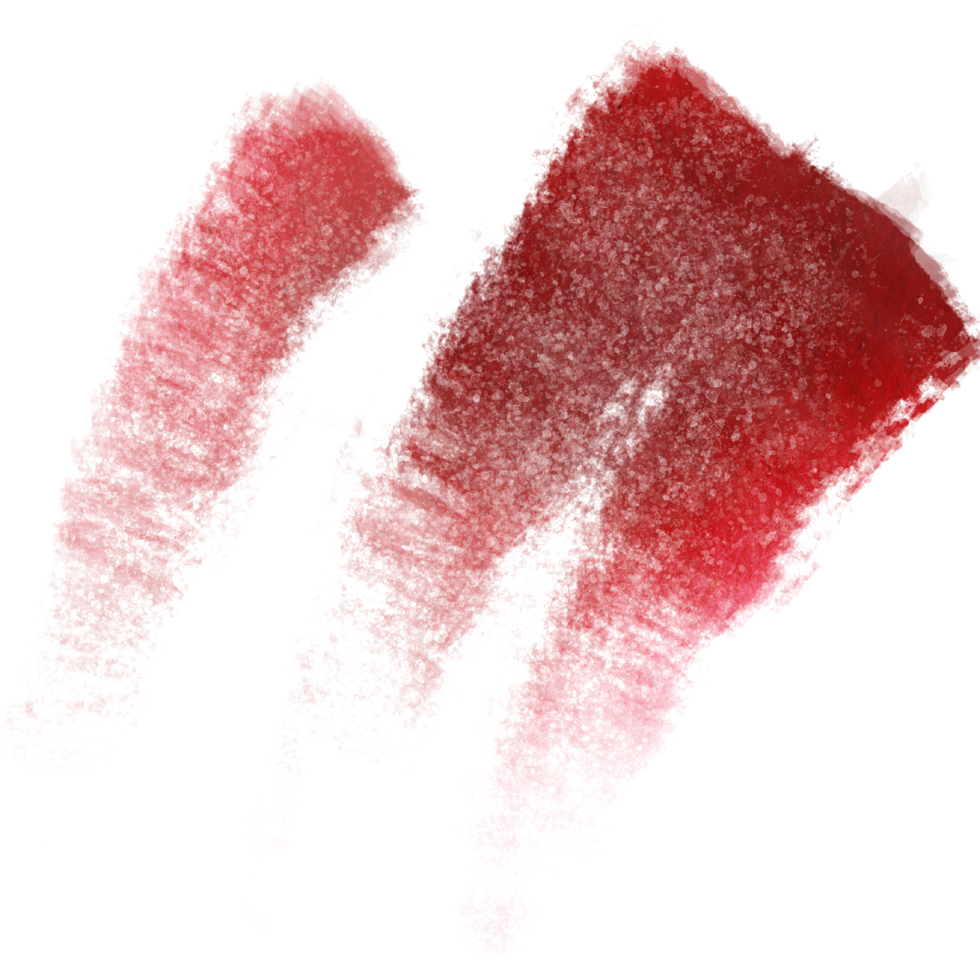 A Red stroke with grunge elements merging with smooth watercolor washes png