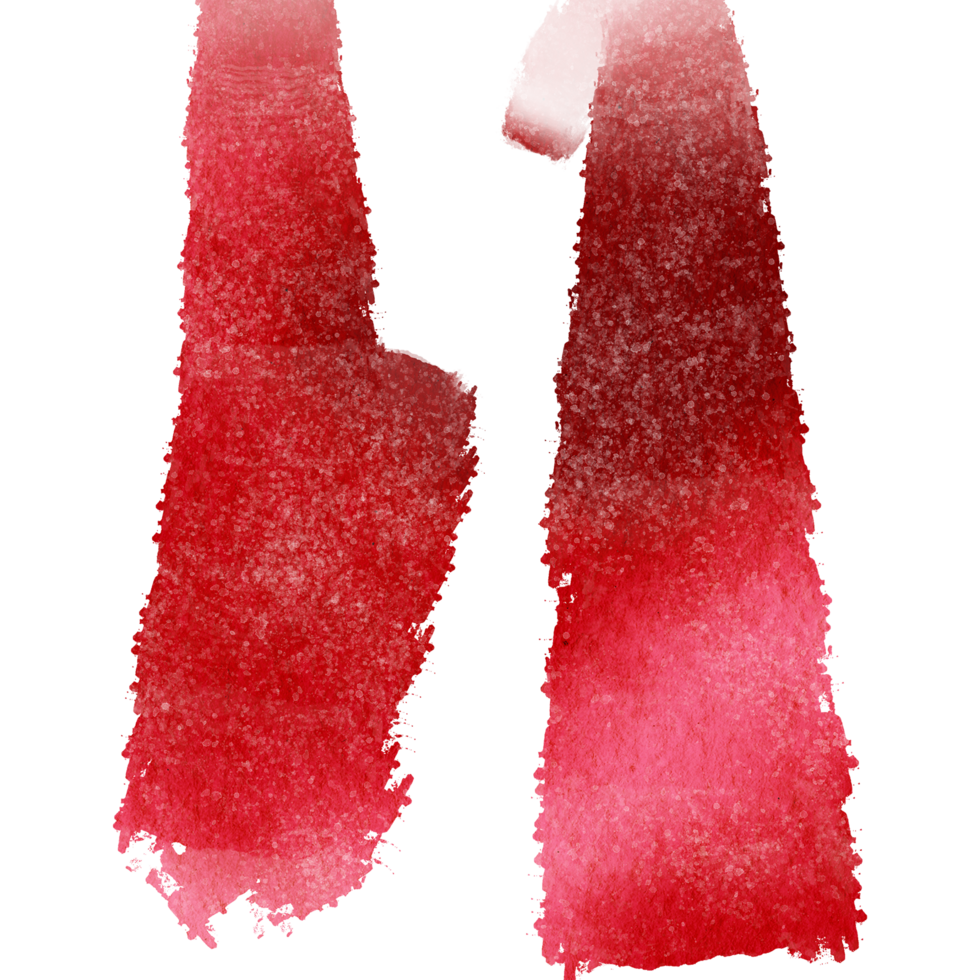 A rough Red stroke with grunge elements blending seamlessly into soft watercolor washes png