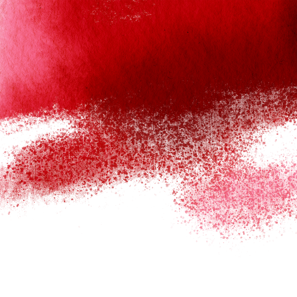 A Red stroke featuring textured grunge elements blending into smooth watercolor washes png