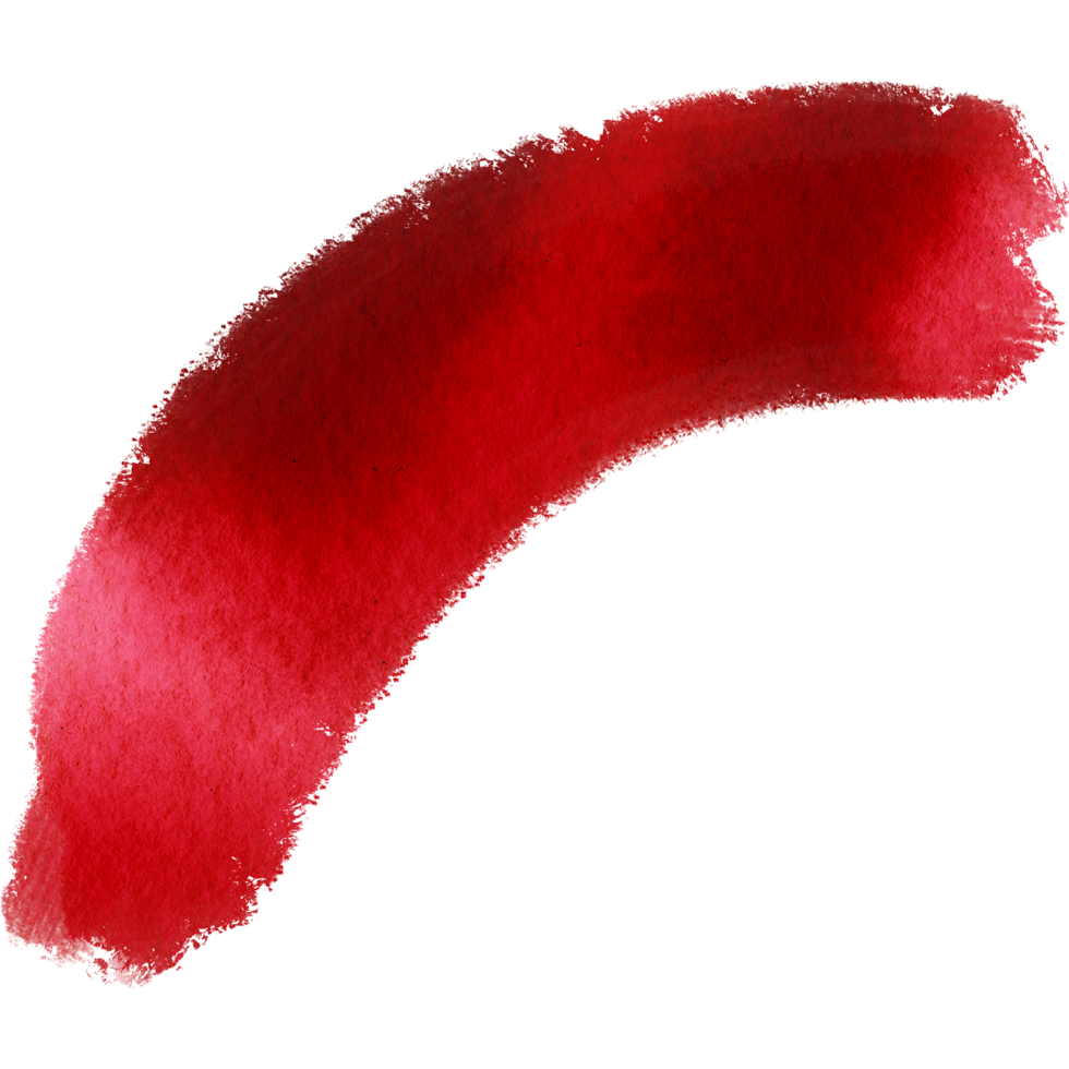 A textured Red stroke merging gritty grunge features with smooth watercolor washes png