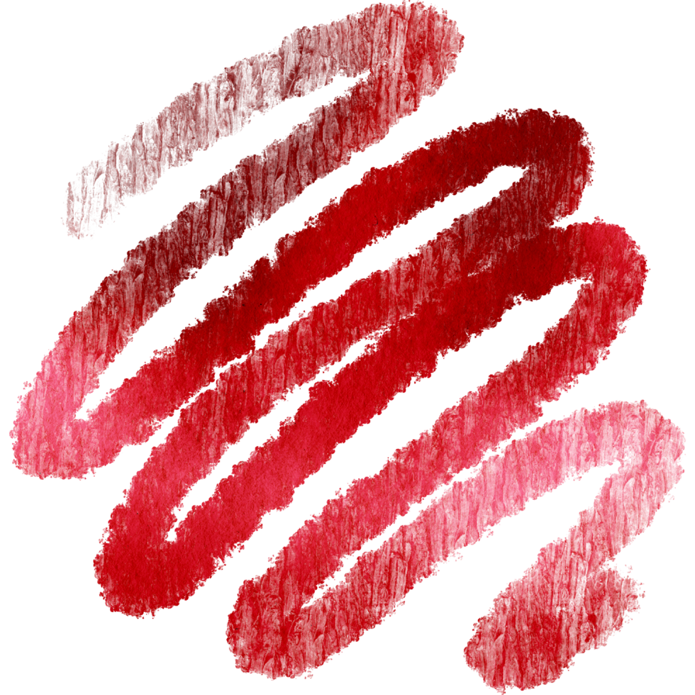 A Red stroke with coarse grunge textures transitioning into smooth watercolor blends png