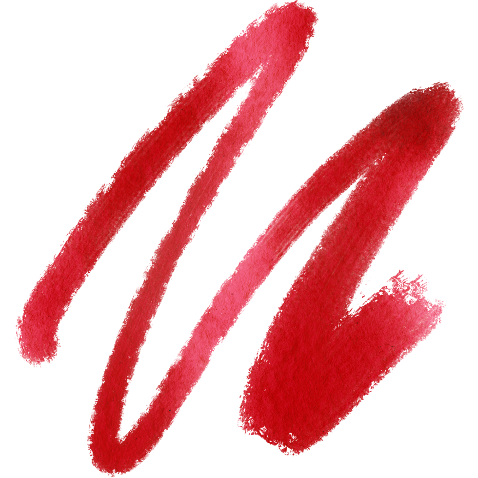 A textured Red brushstroke merging coarse grunge elements with smooth watercolor washes png