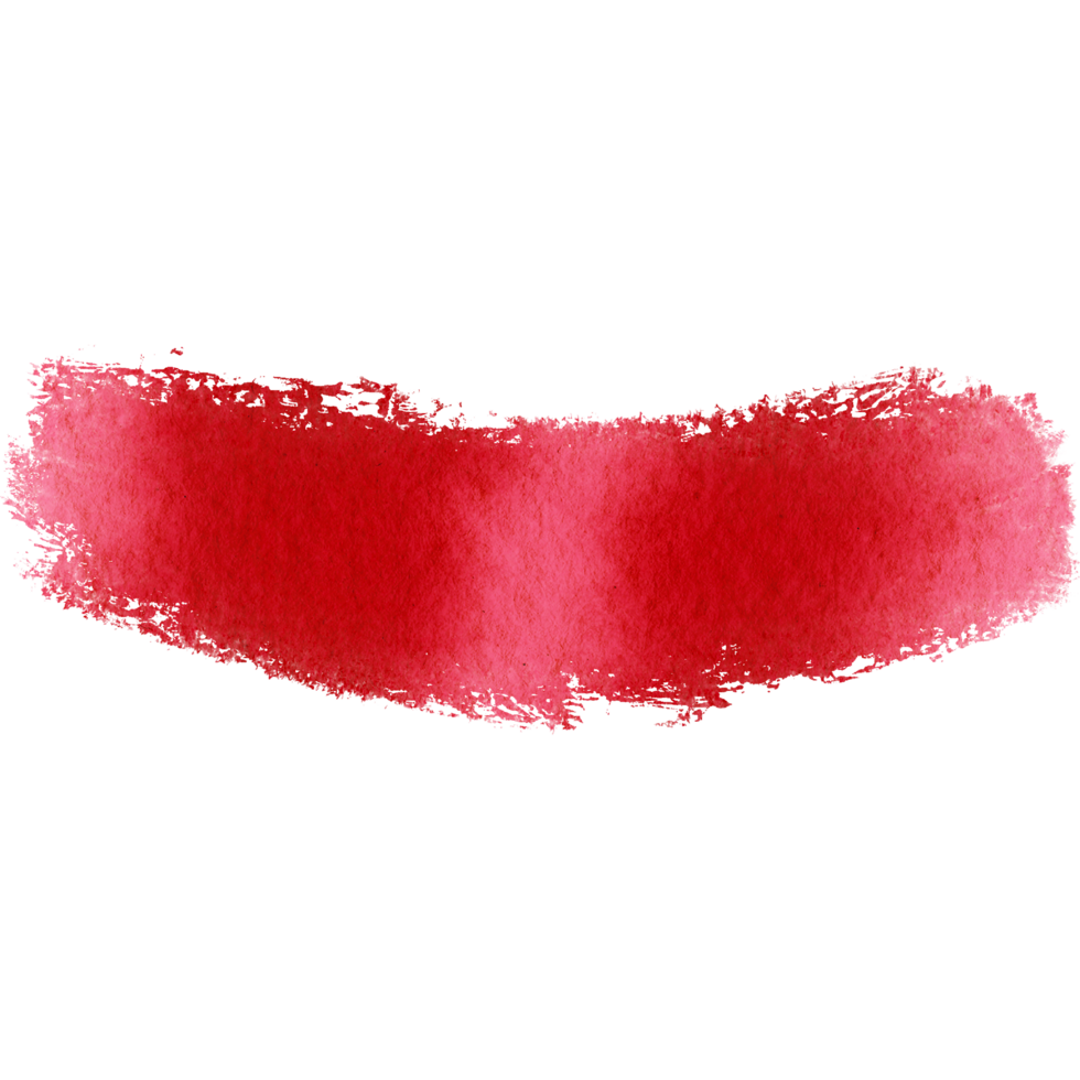 A rough edged Red stroke merging grunge textures with gentle watercolor effects png