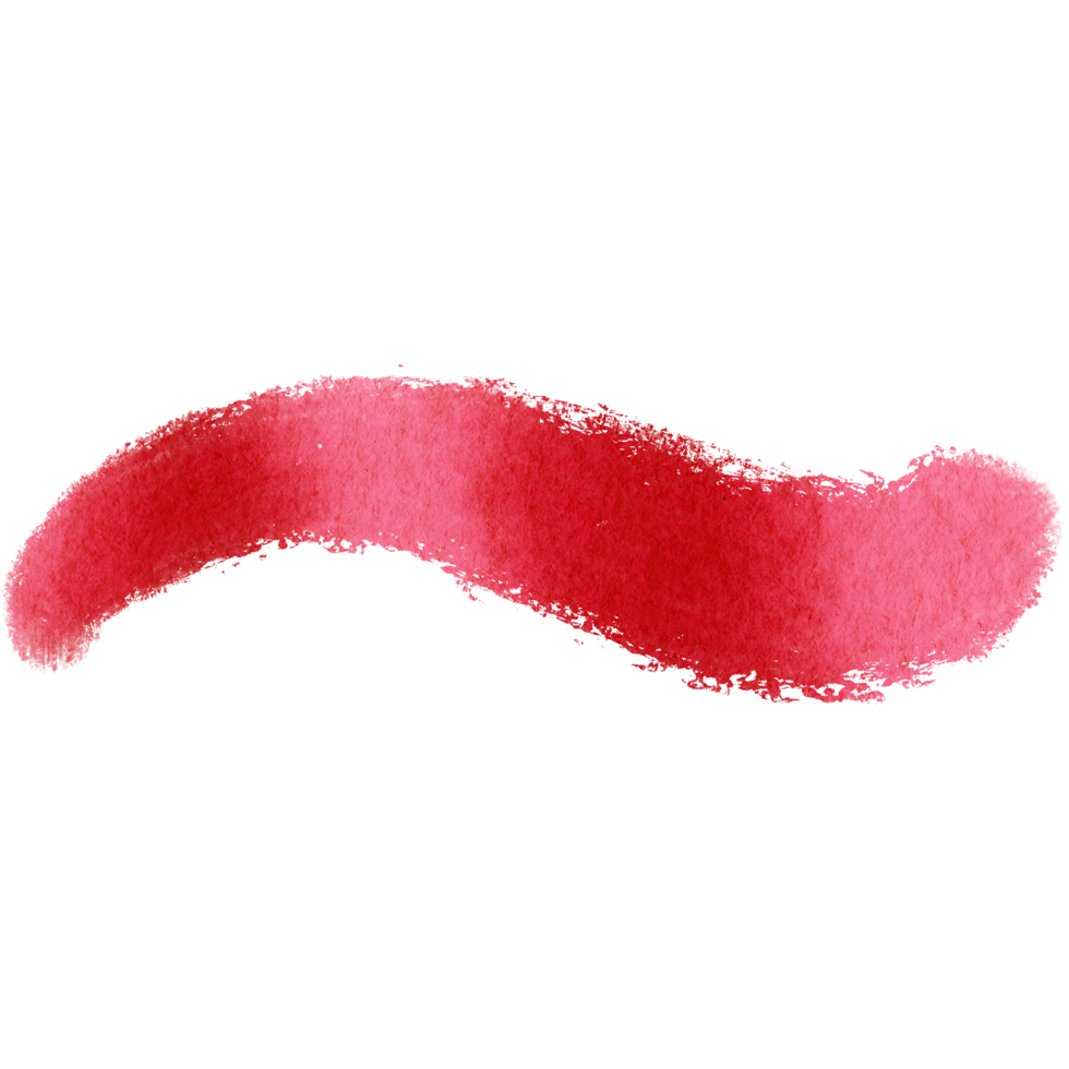 A rough Red brushstroke blending grunge textures with gentle watercolor washes png