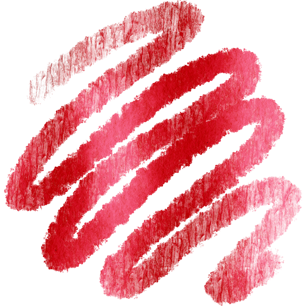 A textured Red brushstroke where coarse grunge textures blend into soft watercolor effects png