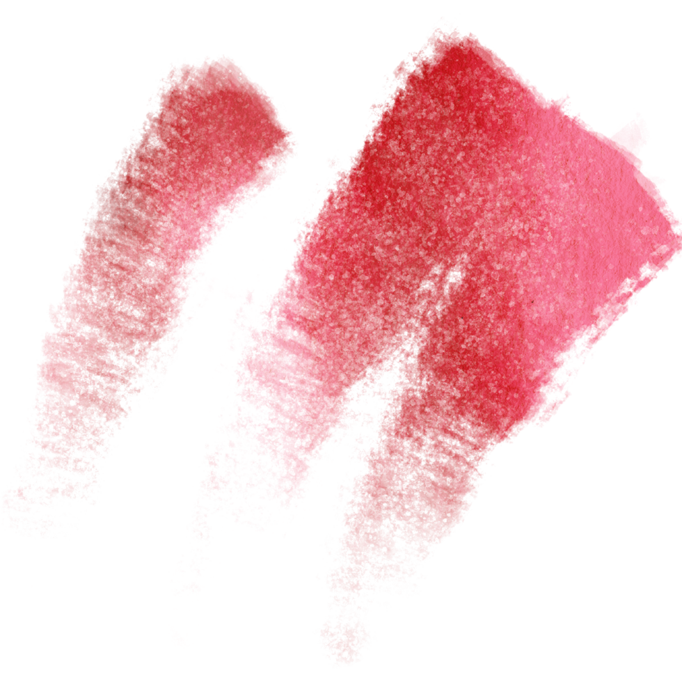 A textured Red stroke blending rugged grunge elements into fluid watercolor transitions png
