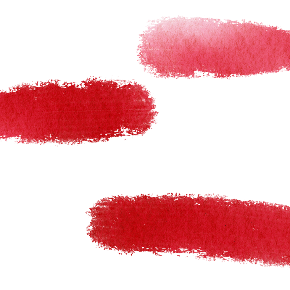 Grunge textured Red brush stroke transitioning into gentle watercolor washes png