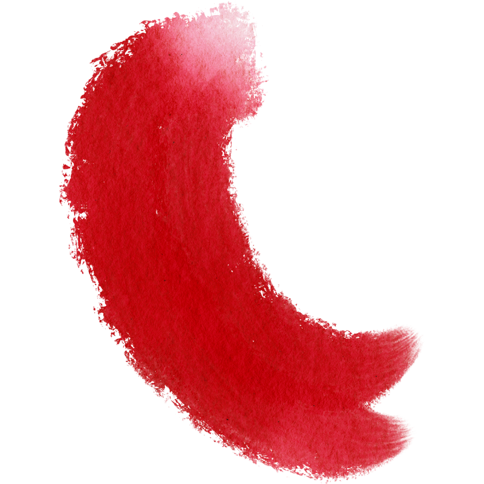 A gritty Red stroke dissolving into gentle watercolor washes png