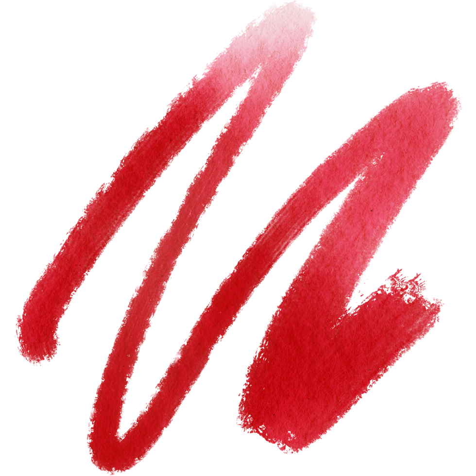 Red stroke merging grunge textures into delicate watercolor gradients png