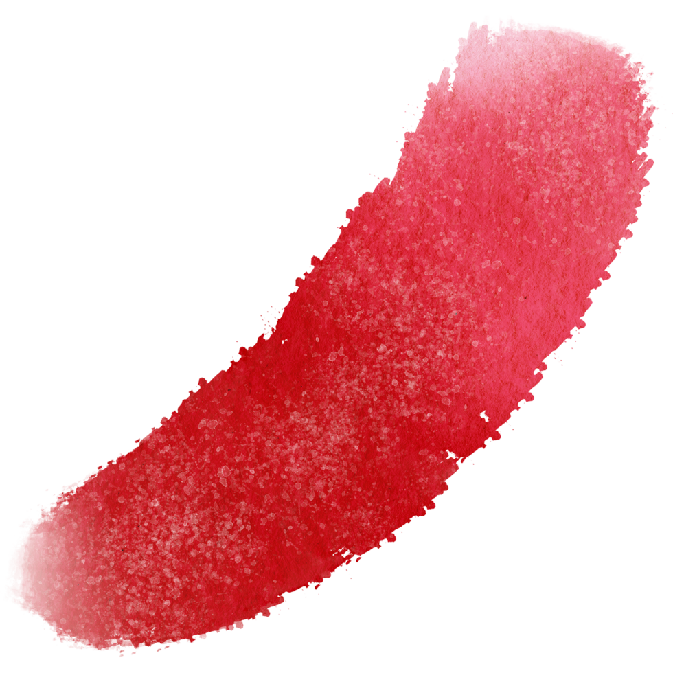 Red brush stroke with rough textures merging into smooth watercolor gradients png