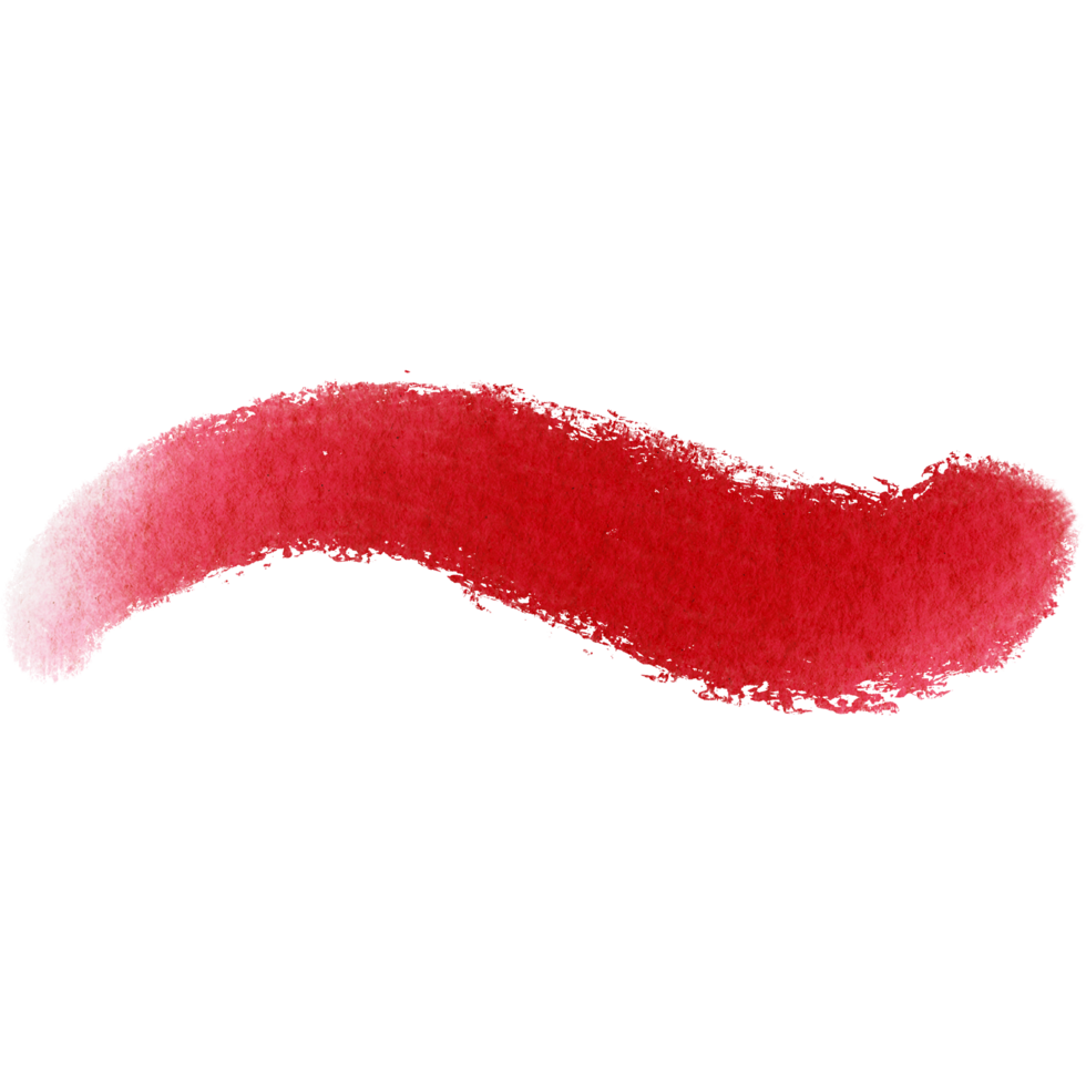 Textured Red stroke transitioning into gentle watercolor washes png