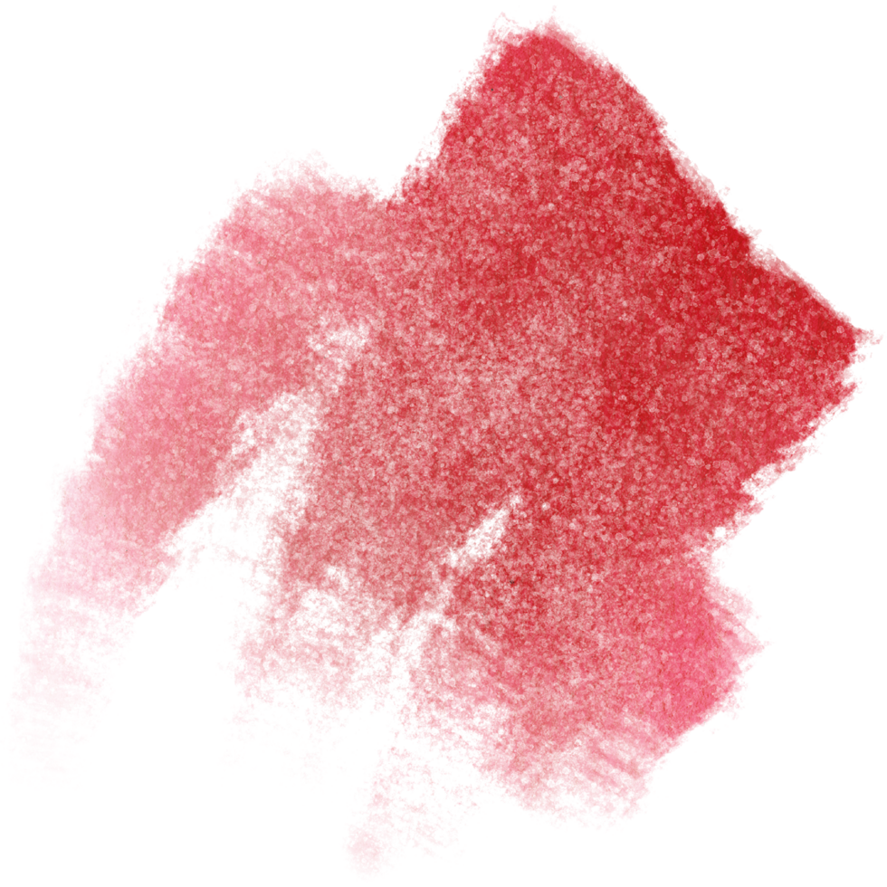 A rugged Red brushstroke dissolving into soft watercolor gradients png