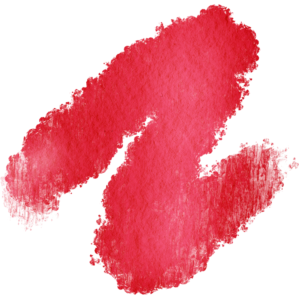 A rugged Red brushstroke transitioning into gentle watercolor tones png